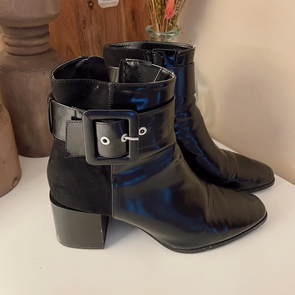 Zara Buckle Ankle Boots